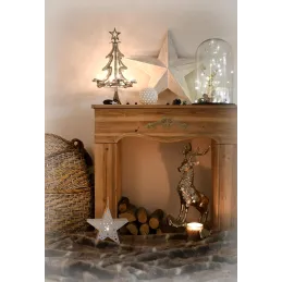 Sapin porte bougie en aluminium