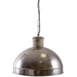 Suspension industrielle en métal et bois