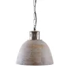 Suspension bois blanchi et métal