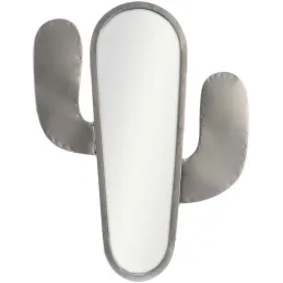 Miroir Cactus argenté
