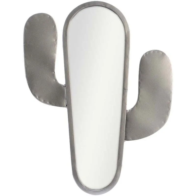 Miroir Cactus argenté