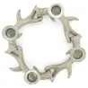 Bougeoirs bois de cerf en aluminium