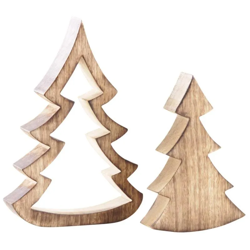 Sapins gigognes en manguier (Lot de 2)