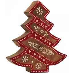 Sapin en manguier rouge et blanc