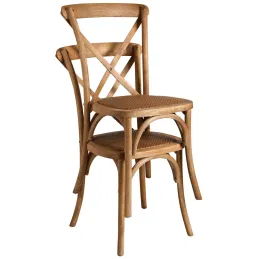 Chaise bistro en orme empilable