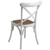Chaise de bistrot en bouleau et rotin