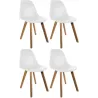Chaise scandinave coque polypropylène (Lot de 4)