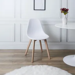 Chaise scandinave coque polypropylène (Lot de 4)