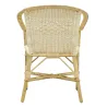 Fauteuil crapaud en manau et moelle de rotin naturelle