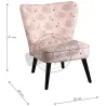 Fauteuil enfant en coton et bois Cygne rose