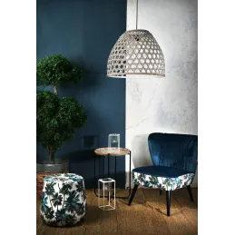 Fauteuil en velours Jungle