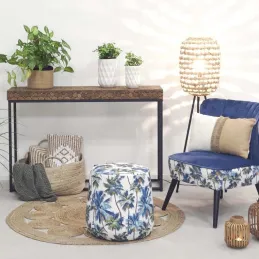 Pouf en tissu Jungle