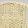 Fauteuil crapaud en manau et moelle de rotin naturelle