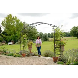 Arche de jardin 2m50 en acier galvanisé Ellipse