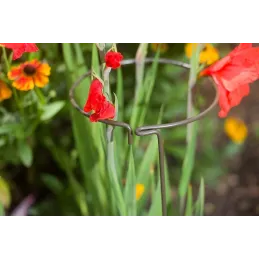 Support à plantes rond en acier 20 cm (Lot de 3)
