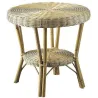 Table d'appoint en manau et moelle de rotin naturelle