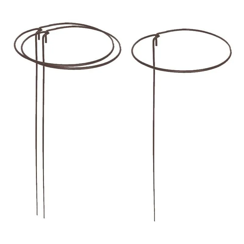 Support à plantes rond en acier 20 cm (Lot de 3)