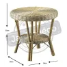 Table d'appoint en manau et moelle de rotin naturelle
