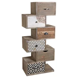 Commode en manguier Zigzag