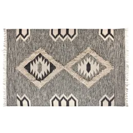 Tapis motif aztèque en coton
