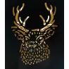 Photophore carré tête de cerf (Lot de 3)