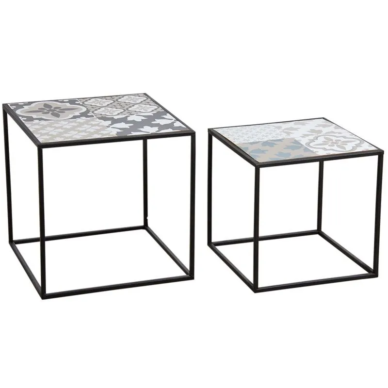 Tables gigognes Mosaïque (Lot de 2)