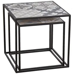 Tables gigognes Mosaïque (Lot de 2)