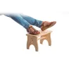 Repose-pieds marche-pieds en pin brut