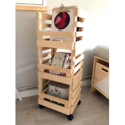 Caisse de rangement sur roulettes Evolution (Lot de 3)