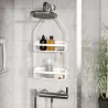 Support accessoires de douche 2 étagères Flex
