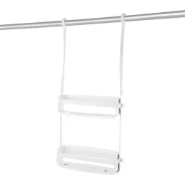 Support accessoires de douche 2 étagères Flex