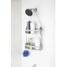 Support accessoires de douche 2 étagères Flex