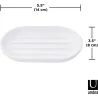 Porte savon en plastique moulé Touch