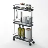 Desserte de cuisine sur roulettes Slim
