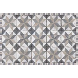 Tapis interieur extérieur en vinyle carreaux de ciment