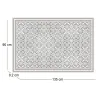 Tapis intérieur extérieur en vinyle carreaux marocains