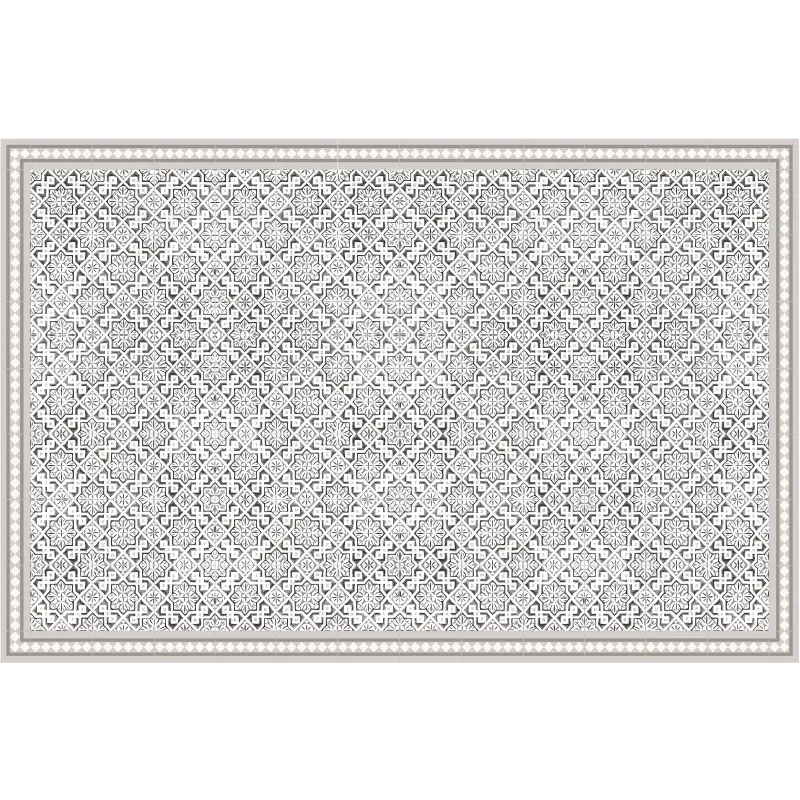 Tapis intérieur extérieur en vinyle carreaux marocains