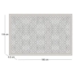 Tapis intérieur extérieur en vinyle carreaux marocains