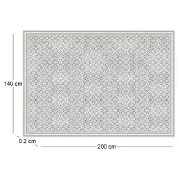 Tapis intérieur extérieur en vinyle carreaux marocains