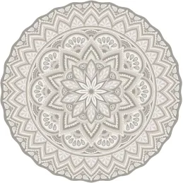 Tapis intérieur extérieur en vinyle Mandala
