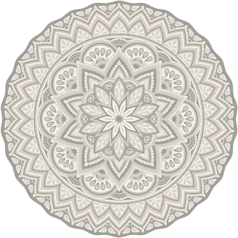 Tapis intérieur extérieur en vinyle Mandala