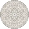 Tapis intérieur extérieur en vinyle Mandala
