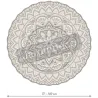 Tapis intérieur extérieur en vinyle Mandala