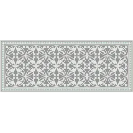 Tapis intérieur extérieur en vinyle carreaux de ciment feuilles