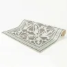 Tapis intérieur extérieur en vinyle carreaux de ciment feuilles