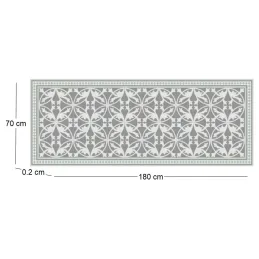 Tapis intérieur extérieur en vinyle carreaux de ciment feuilles