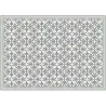 Tapis intérieur extérieur en vinyle carreaux de ciment feuilles
