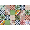 Tapis intérieur extérieur en vinyle mosaique