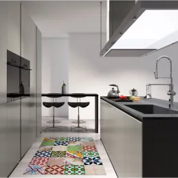 Tapis intérieur extérieur en vinyle mosaique