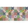 Tapis intérieur extérieur en vinyle mosaique